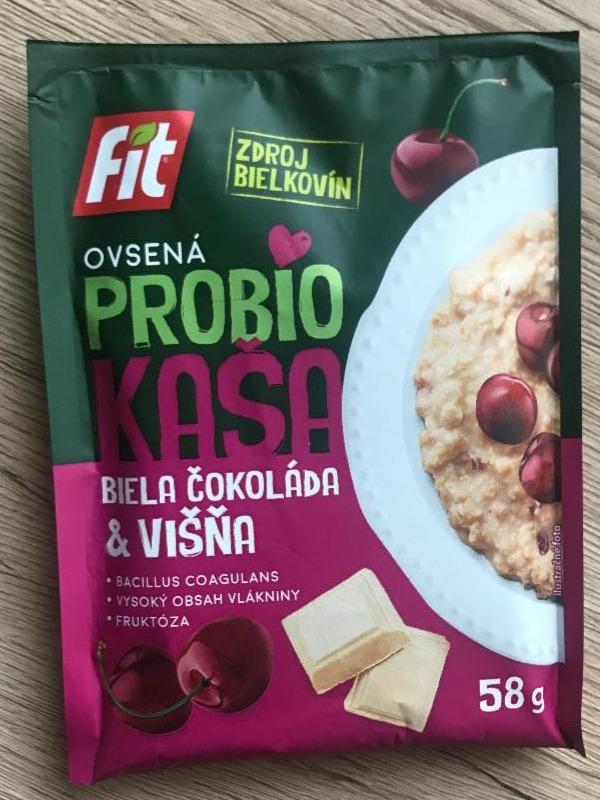 Fotografie - Ovsená probio kaša Biela čokoláda & višňa Fit