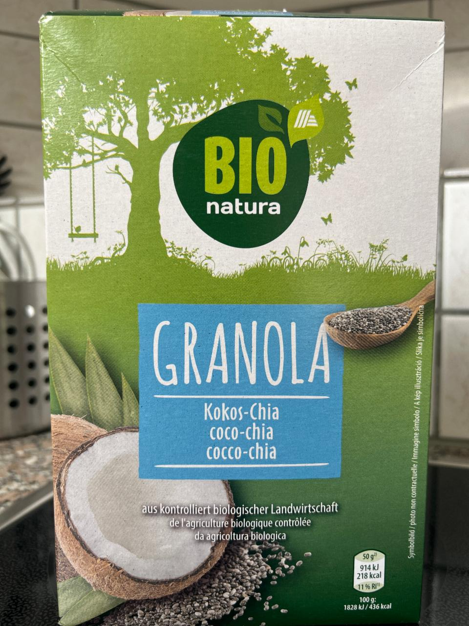 Fotografie - Granola Kokos-Chia Bio natura