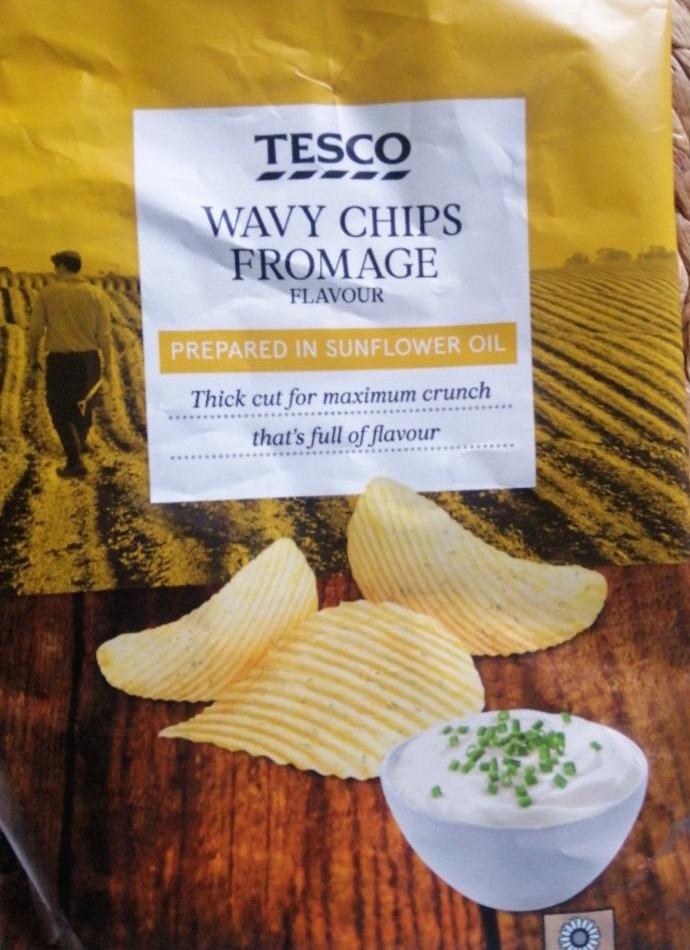 Fotografie - Wavy Chips Fromage Flavour Tesco
