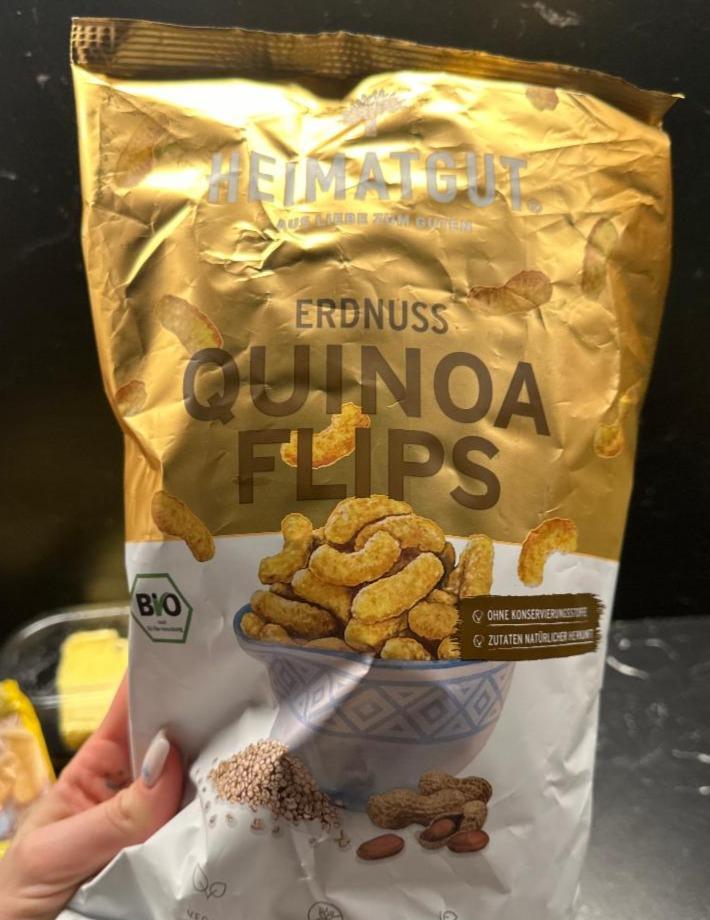 Fotografie - Erdnuss Quinoa flips