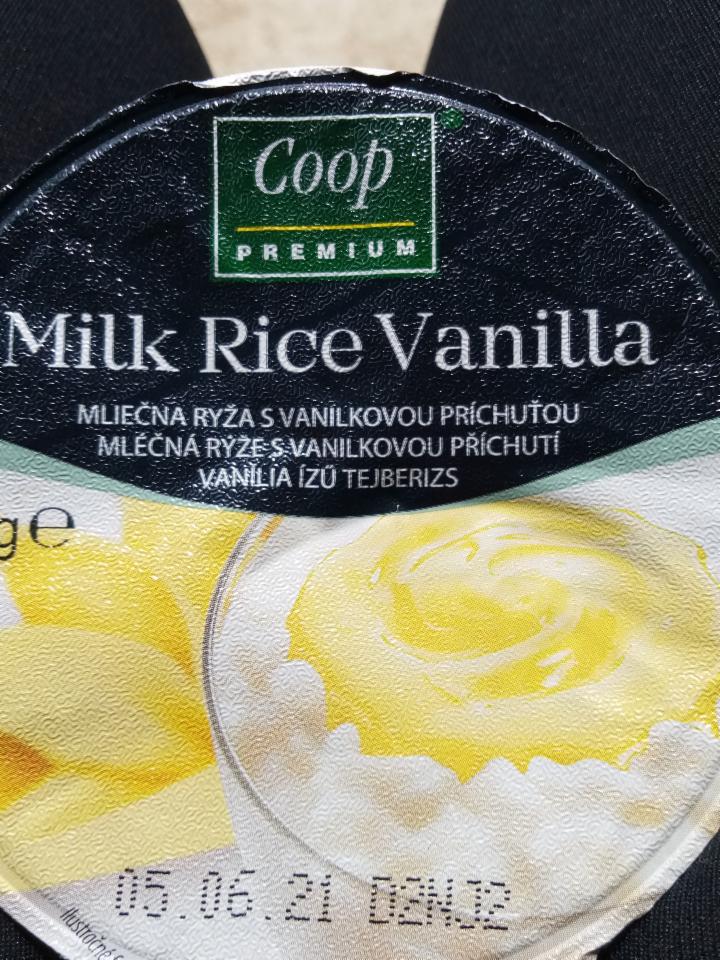 Fotografie - Milka Rice vanilla Coop premium