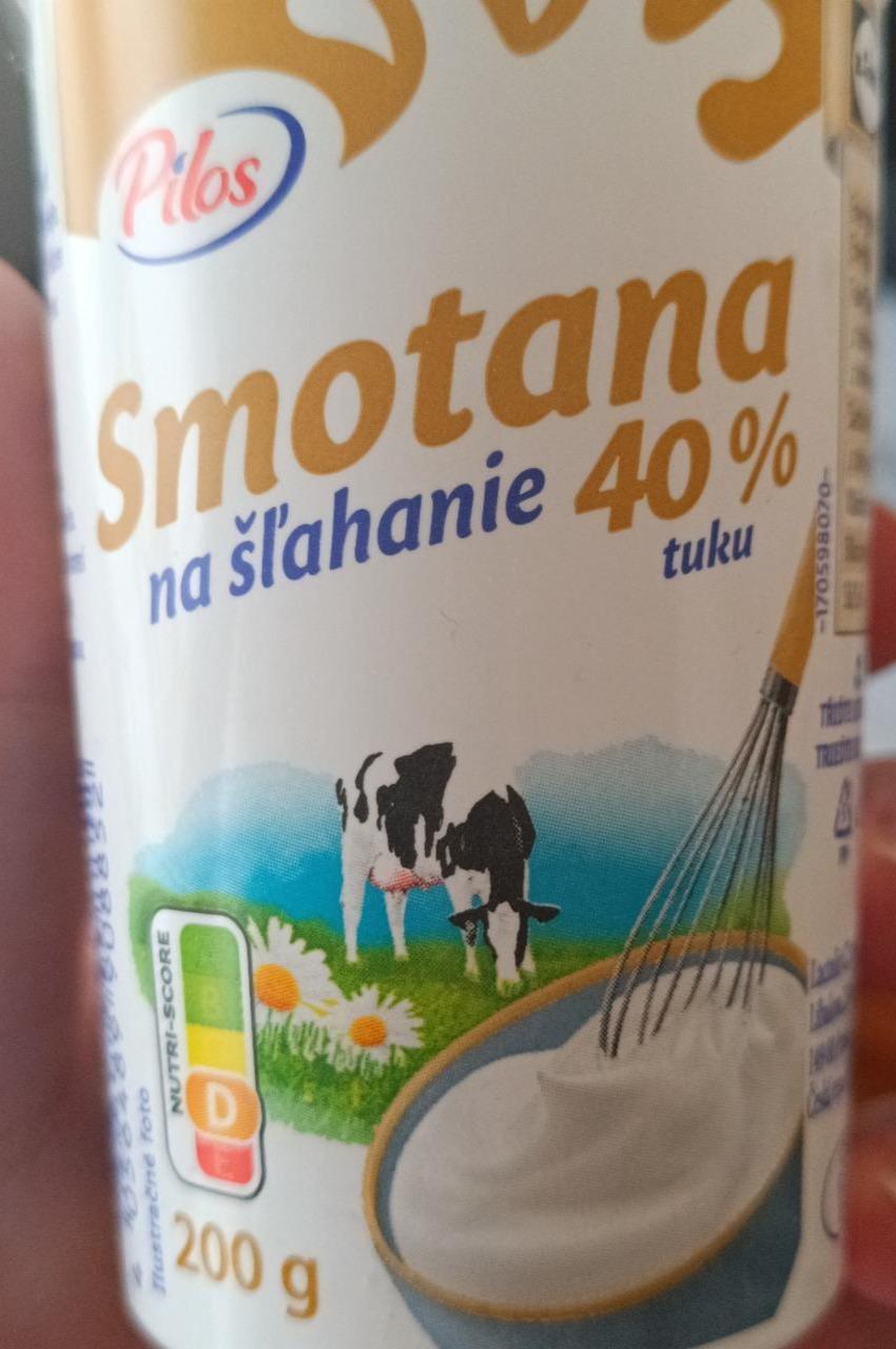 Fotografie - Smotana na šľahanie 40% Pilos