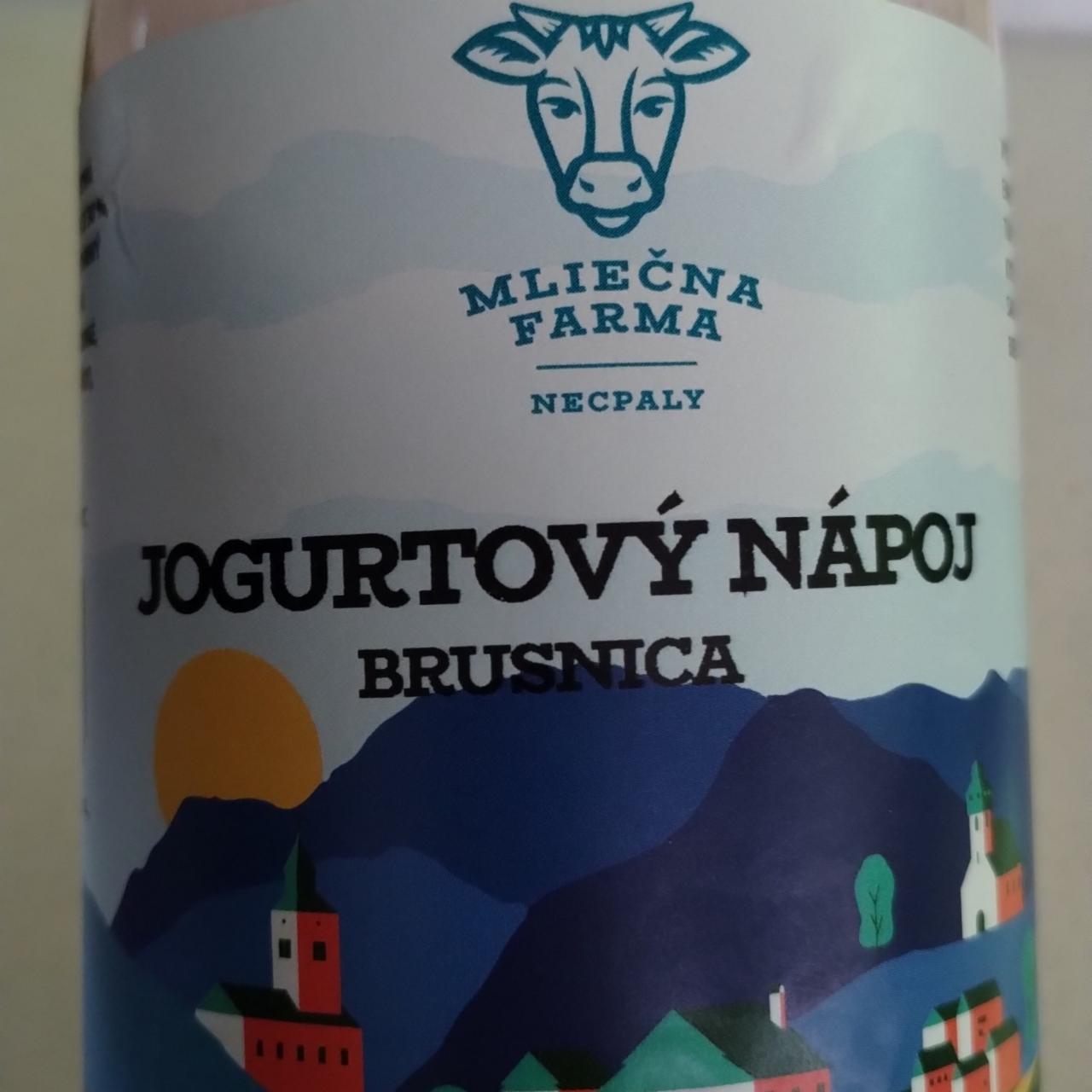 Fotografie - Jogurtový nápoj Brusnica Mliečna farma Necpaly