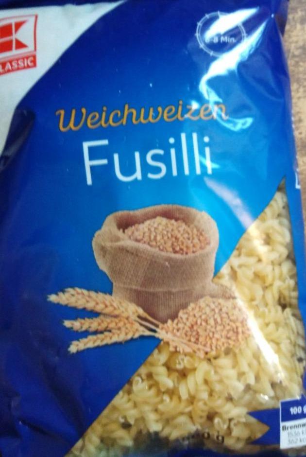 Fotografie - Weichweizen Fusilli K-Classic