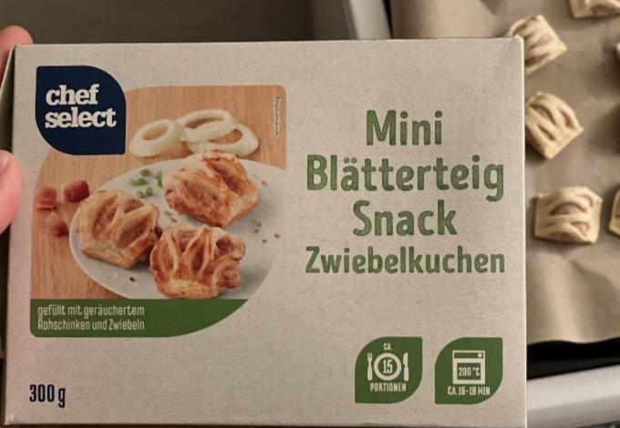 Fotografie - Mini Blätterteig Snack zwiebelkuchen Chef Select