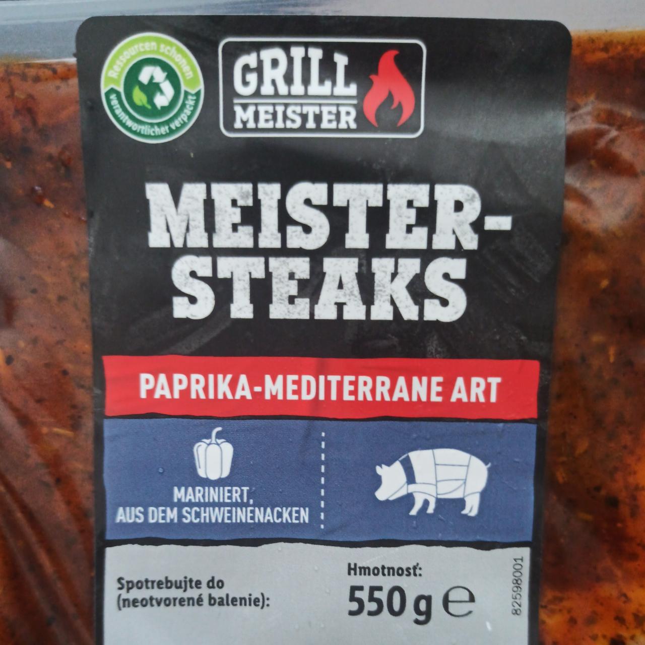 Fotografie - Meister-Steaks Paprika-Mediterrane Art Grill Meister