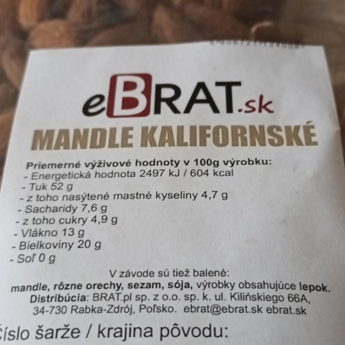 Fotografie - Mandle kalifornské eBrat.sk