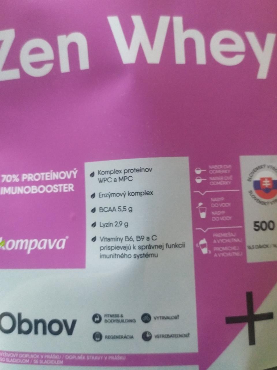 Fotografie - Zen Whey Protein Kompava