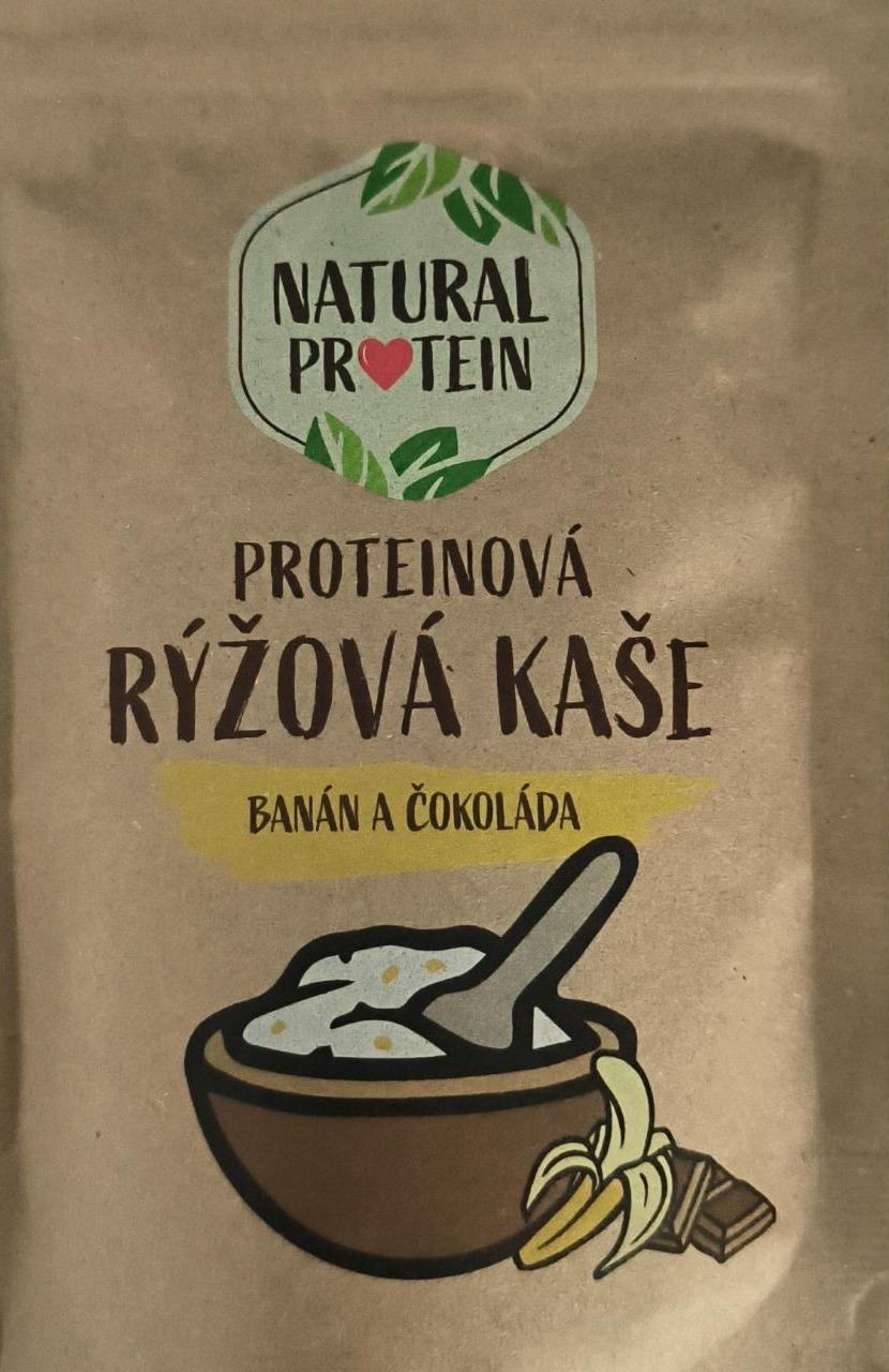 Fotografie - proteinová rýžová kaše banán čokoláda Natural protein