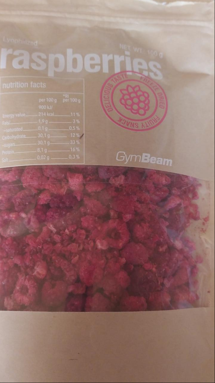 Fotografie - raspberries Gymbeam