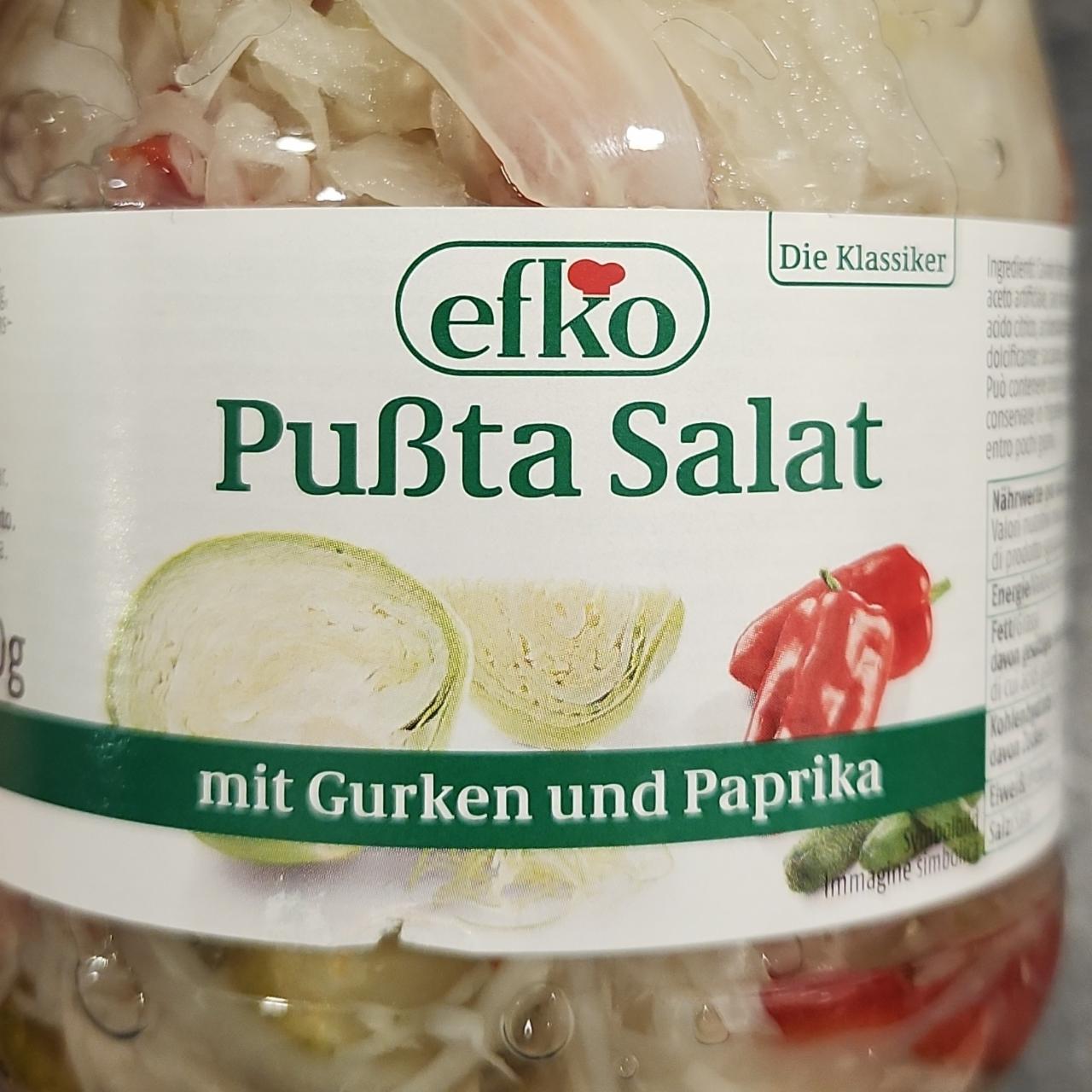 Fotografie - Pusta Salat mit gurken und paprika