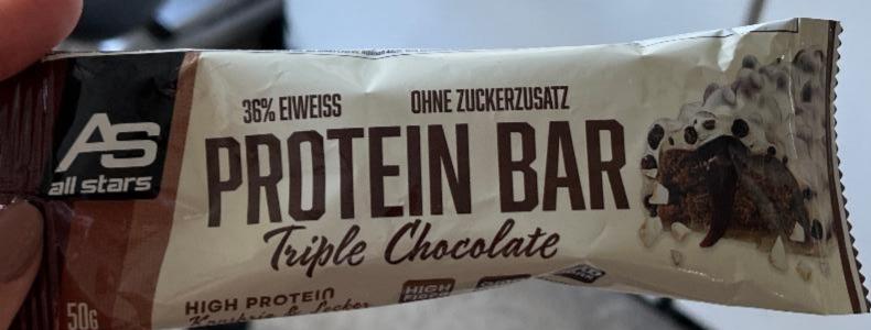 Fotografie - Triple-Chocolate protein bar All Stars