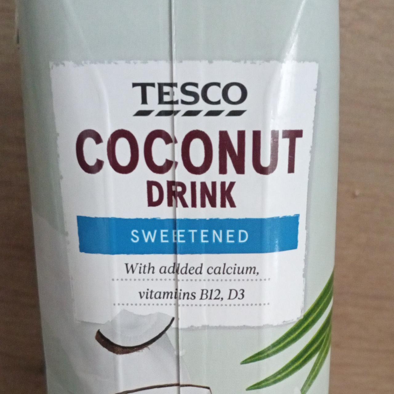 Fotografie - Coconut Drink sweetened Tesco