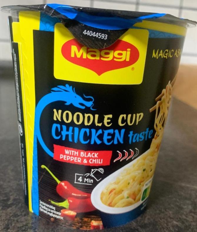 Fotografie - Noodle Cup Chicken Taste with Black Pepper & Chili Maggi