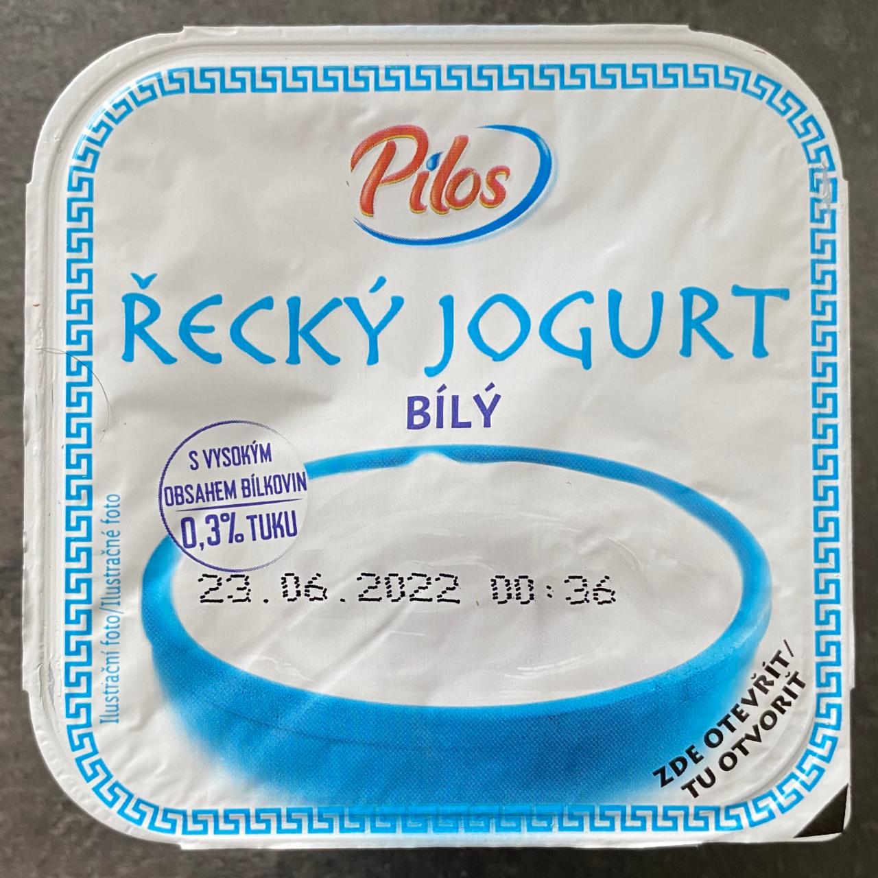 Fotografie - Grécky jogurt 0,3% tuku Pilos