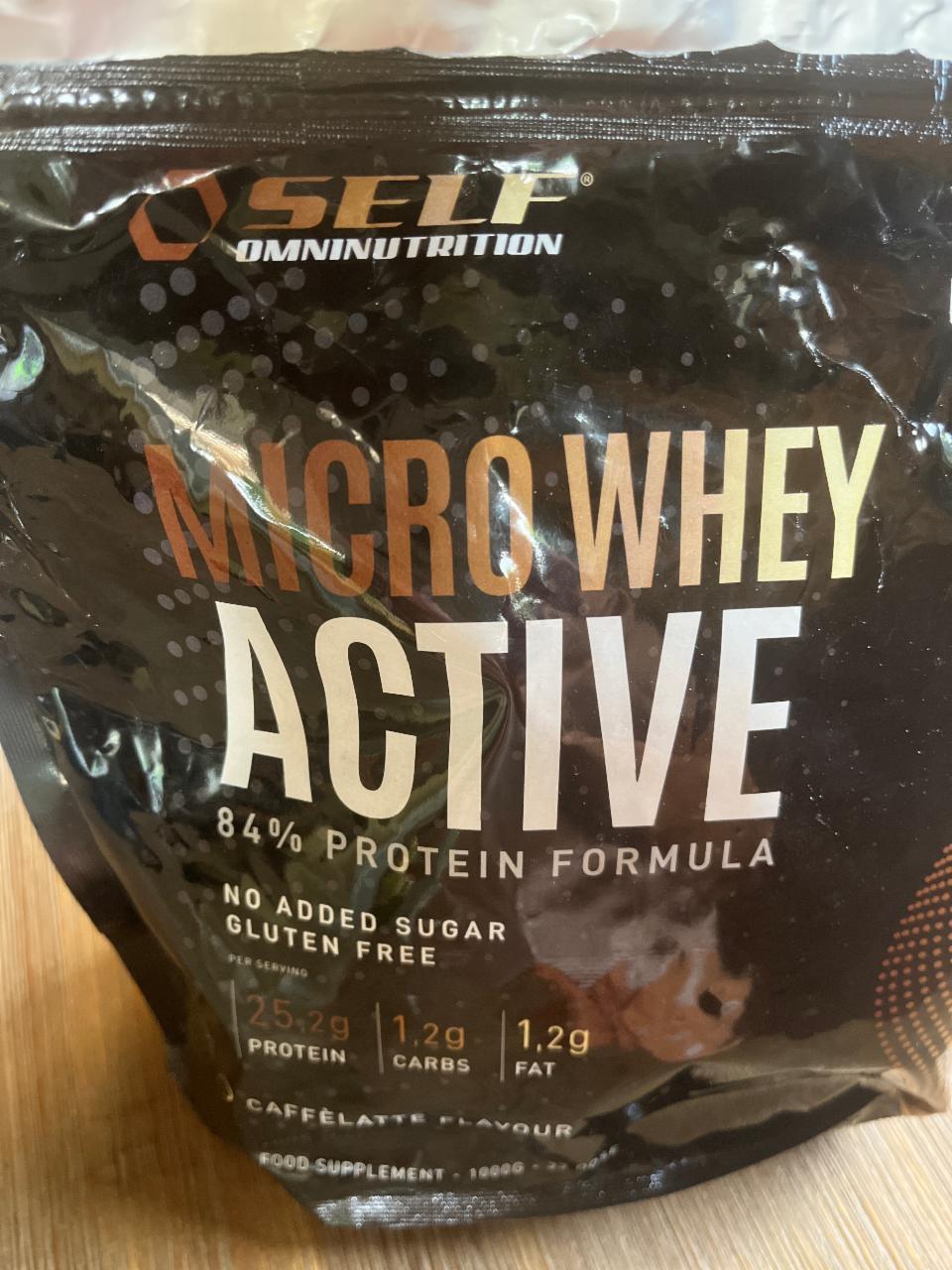 Fotografie - Micro Whey Active CaffeLatte flavour Self Omninutrition