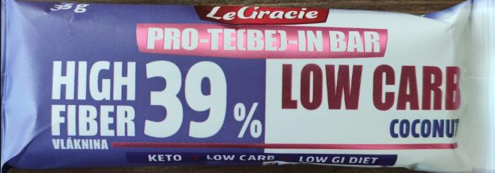 Fotografie - Le gracie pro te(be) in bar coconut High Fiber 39%