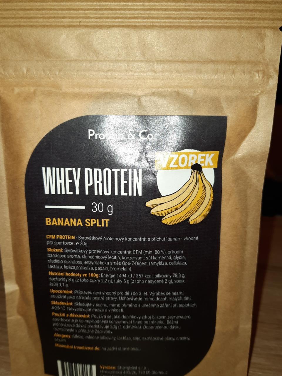 Fotografie - Whey Protein Banana Split Protein & Co.