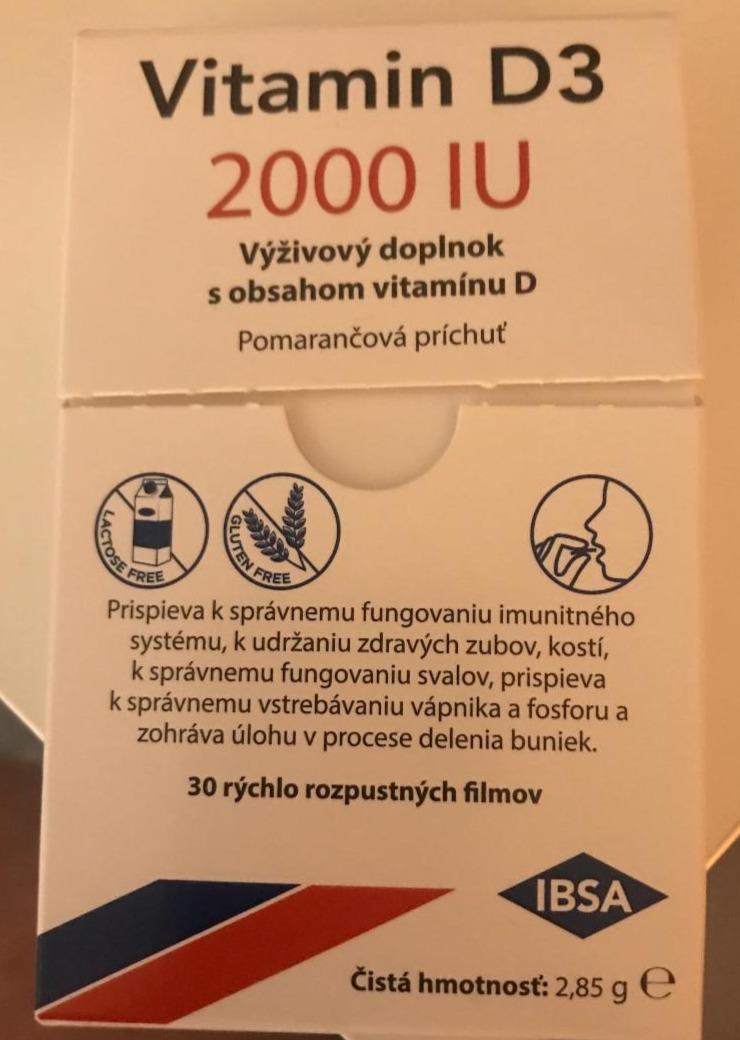 Fotografie - Vitamín D3 2000 IU IBSA