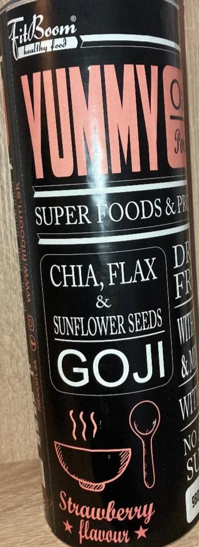 Fotografie - Yummy chia flax & Sunflower seeds Goji Strawberry flavour FitBoom