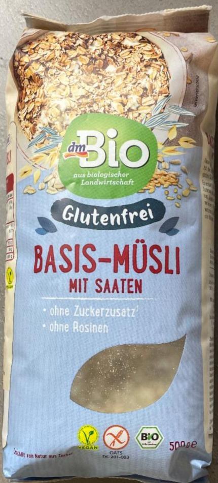 Fotografie - Basis-Müsli mit Saaten glutenfrei dmBio