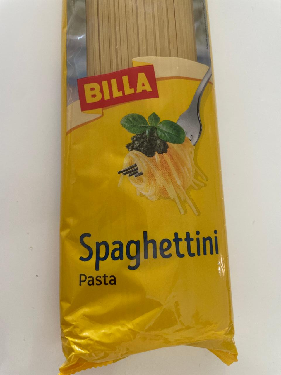 Fotografie - Spaghettini Pasta Billa