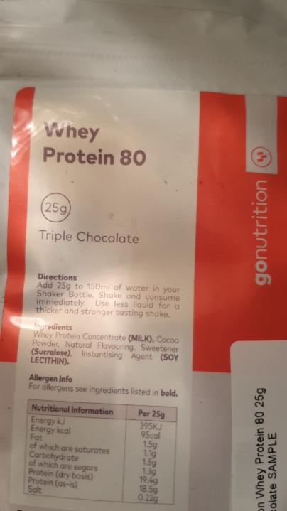 Fotografie - Whey Protein 80 triple chocolate