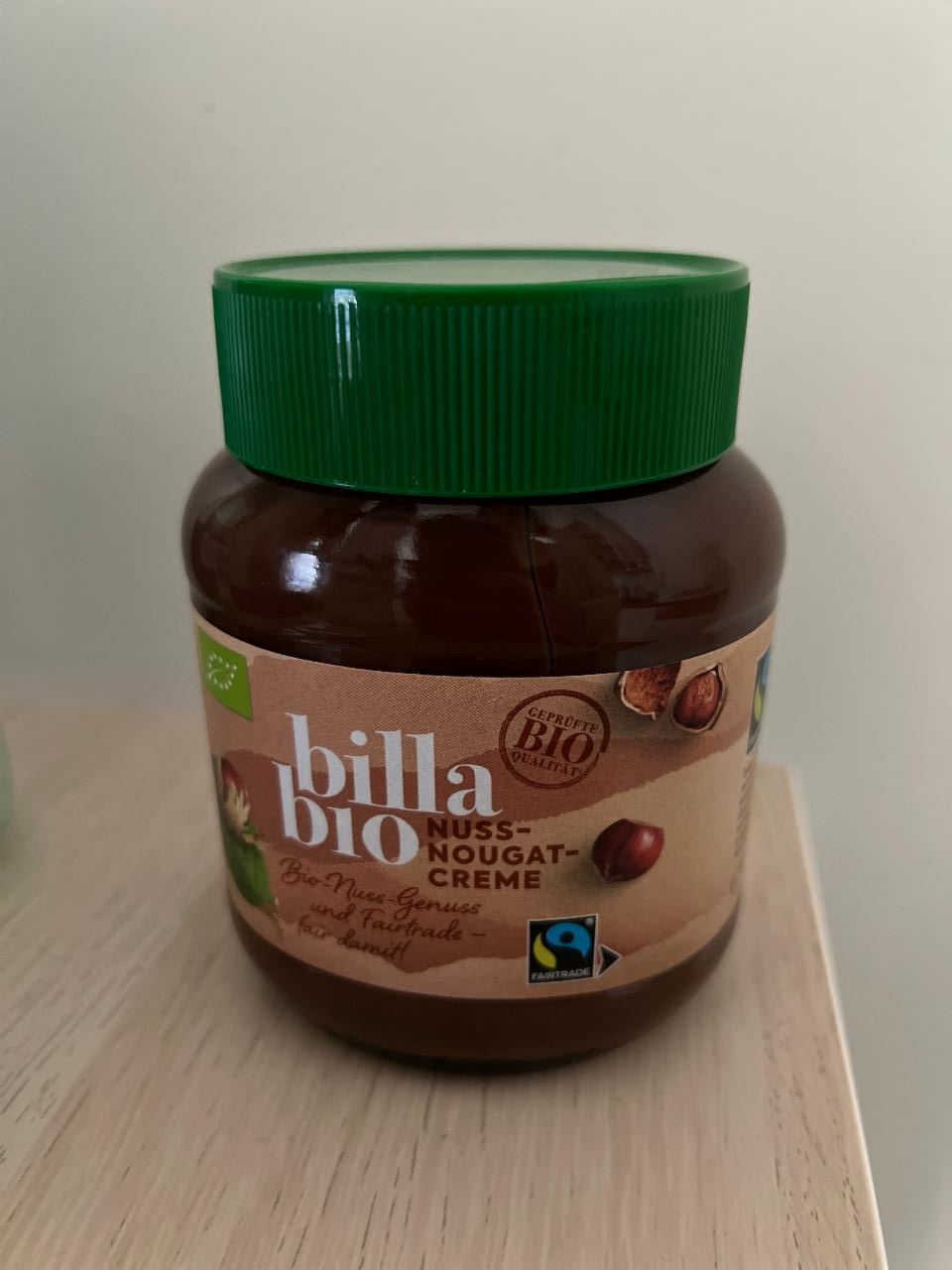 Fotografie - Billa Bio Nuss-Nougat-Creme