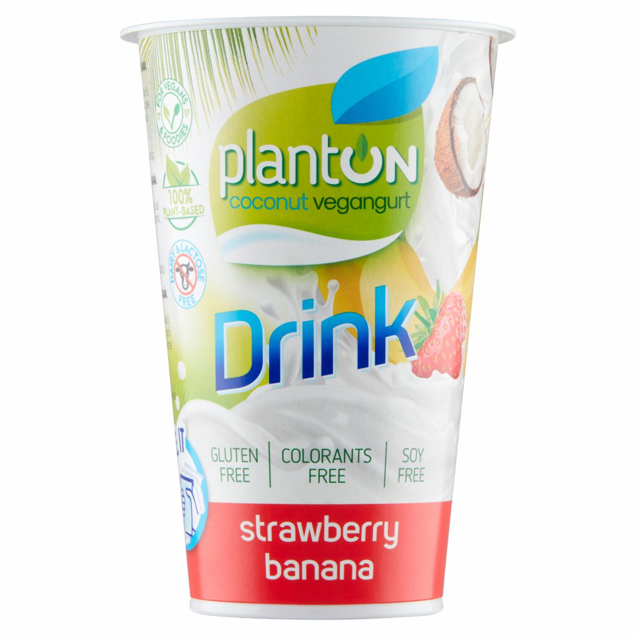 Fotografie - Planton coconut DRINK - strawberry, banana