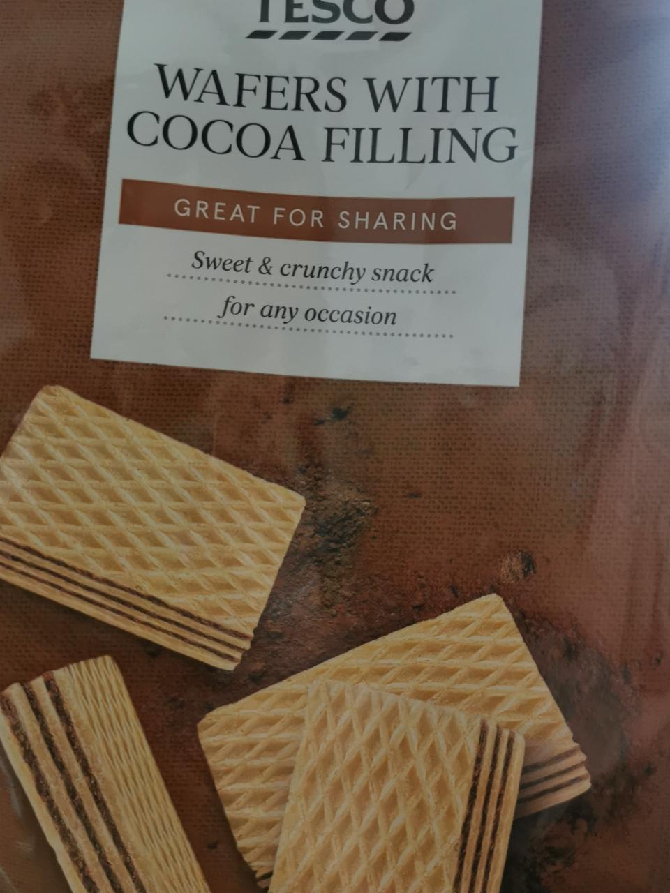 Fotografie - Wafers with cocoa filling Tesco