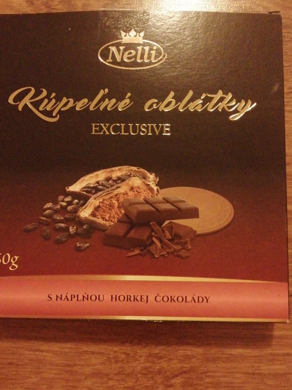 Fotografie - Kúpeľné oblátky Exclusive s náplňou horkej čokolády Nelli