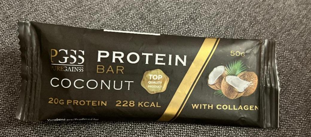 Fotografie - pgss protein bar coconut with collagen