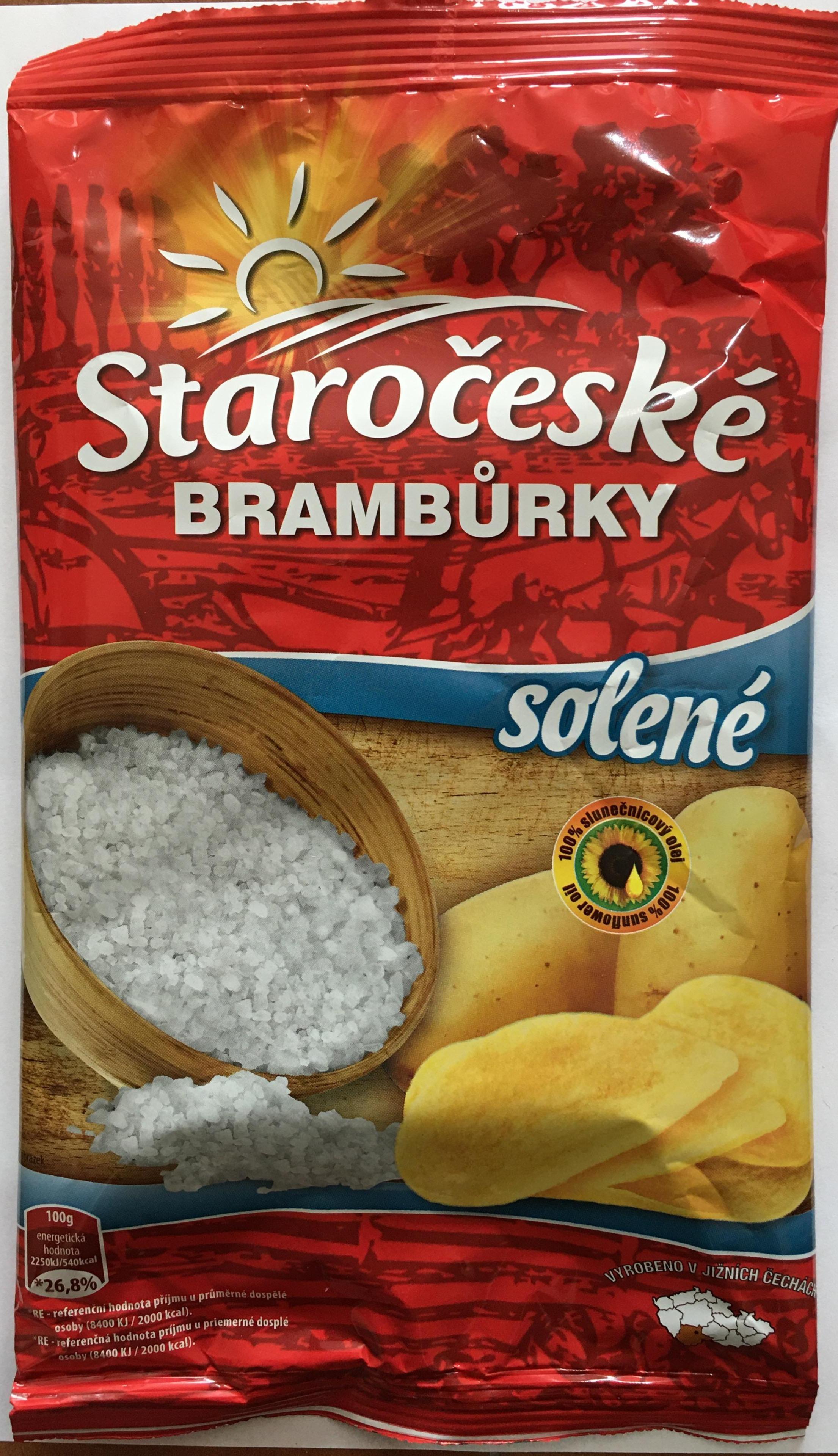 Fotografie - Staročeské brambůrky s příchutí sůl Golden Snack