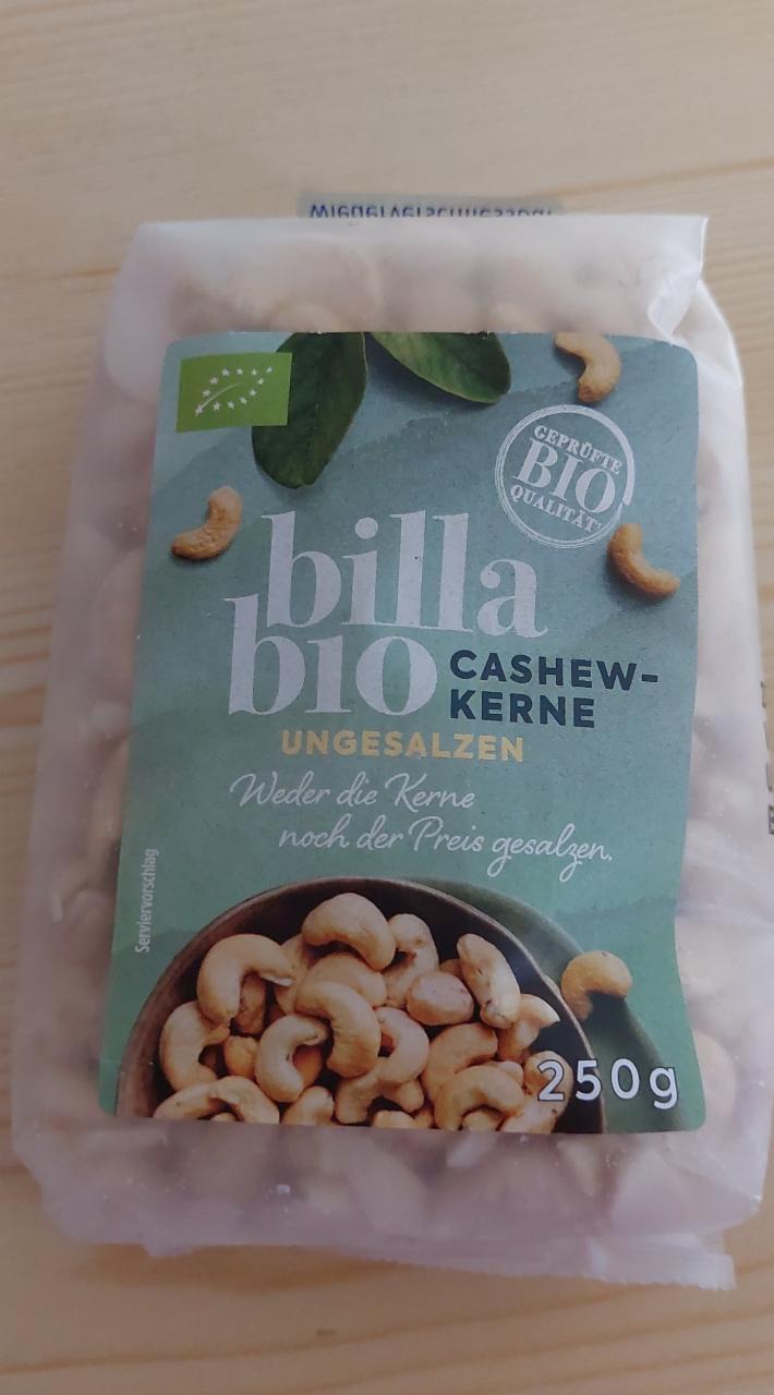 Fotografie - Cashew - kerne Ungesalzen Billa bio