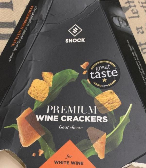 Fotografie - Snock Premium wine crackers Goat cheese