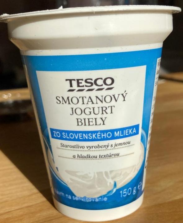 Fotografie - Smotanový jogurt biely Tesco