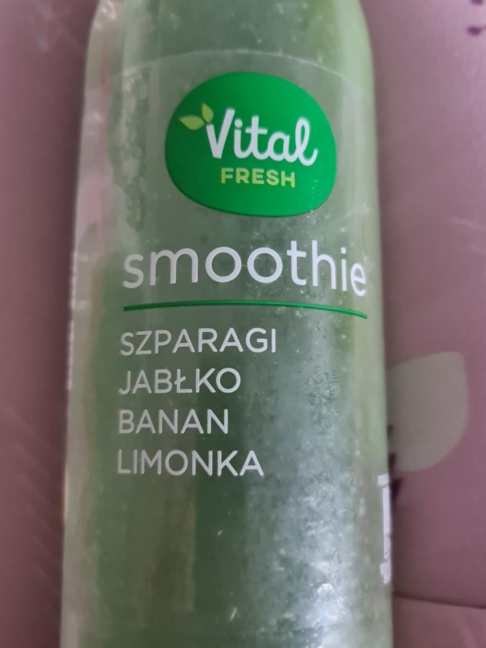 Fotografie - Smoothie szparagi jablko banan limonka Vital Fresh