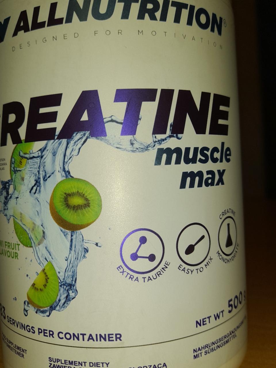 Fotografie - Creatine muscle max kiwi AllNutrition