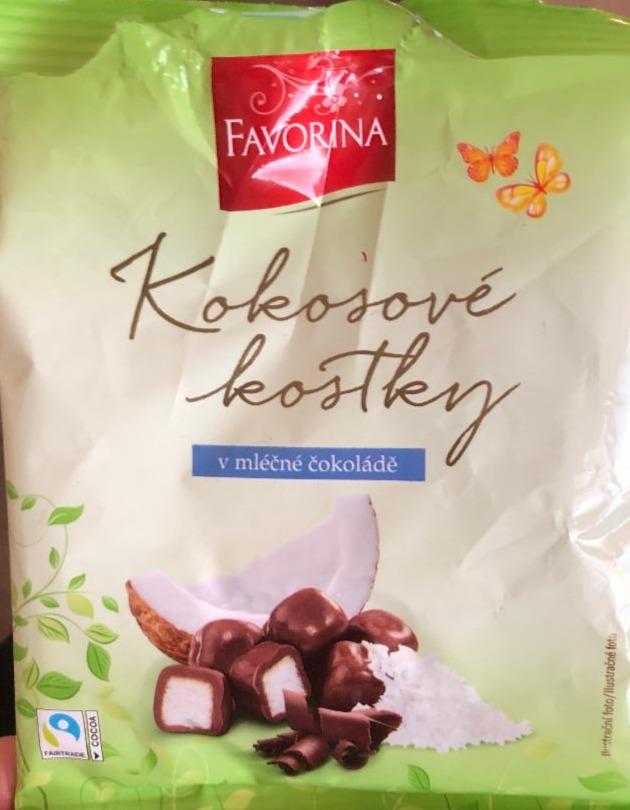Fotografie - Kokosové kostky v mléčné čokoládě Favorina