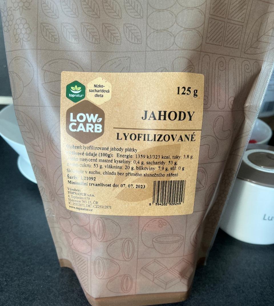 Fotografie - Jahody Lyofilizované Low carb Topnatur