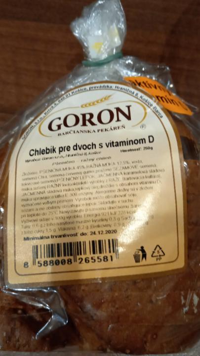 Fotografie - goron chlebik pre dvoch s vitamínom D