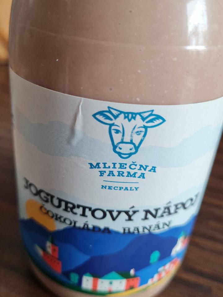 Fotografie - Jogurtový nápoj Čokoláda - Banán Mliečna farma Necpaly