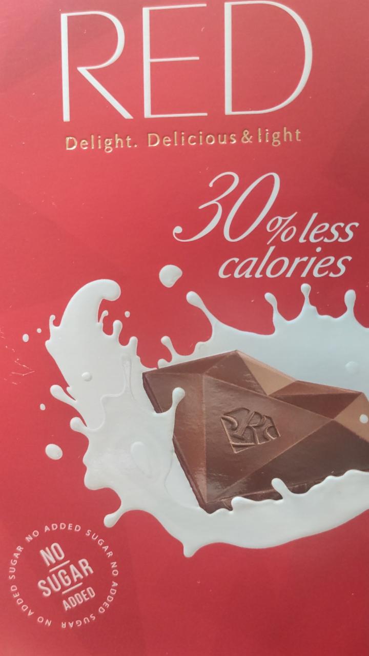 Fotografie - Milk Chocolate 100kcal Red Delight