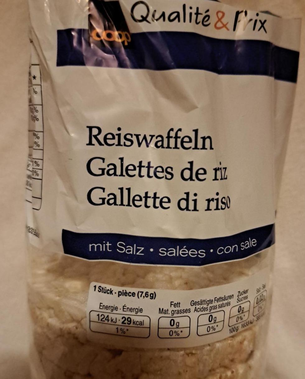 Fotografie - Reiswaffeln mit salz Coop