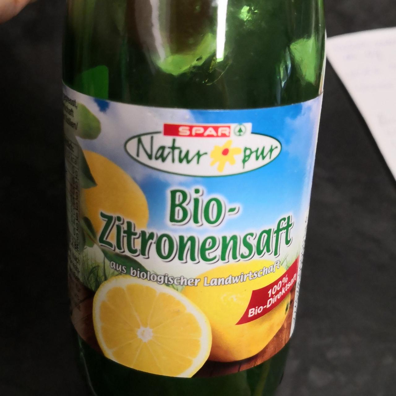 Fotografie - Bio-Zitronensaft Spar Natur pur