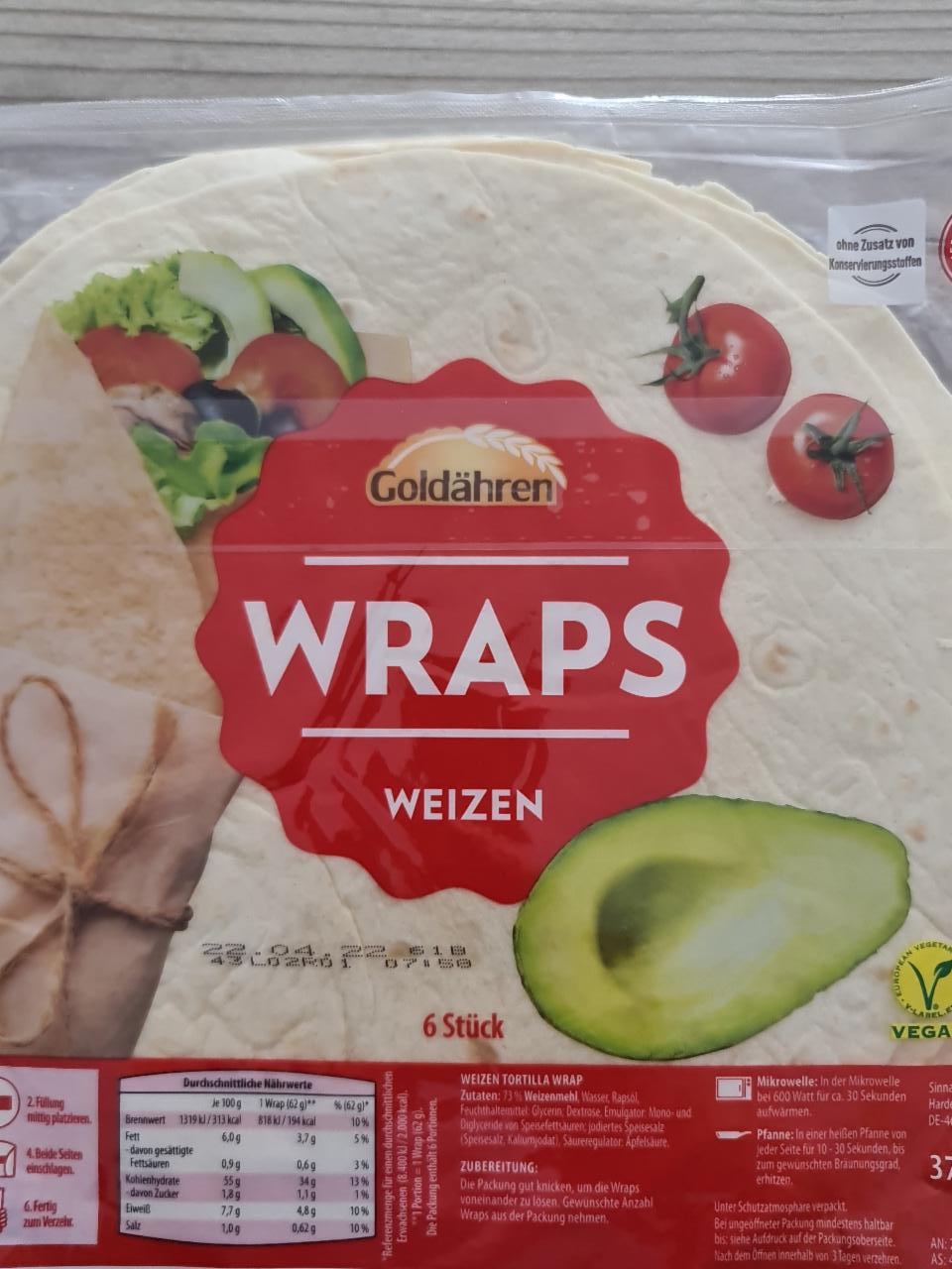 Fotografie - Wraps Goldähren