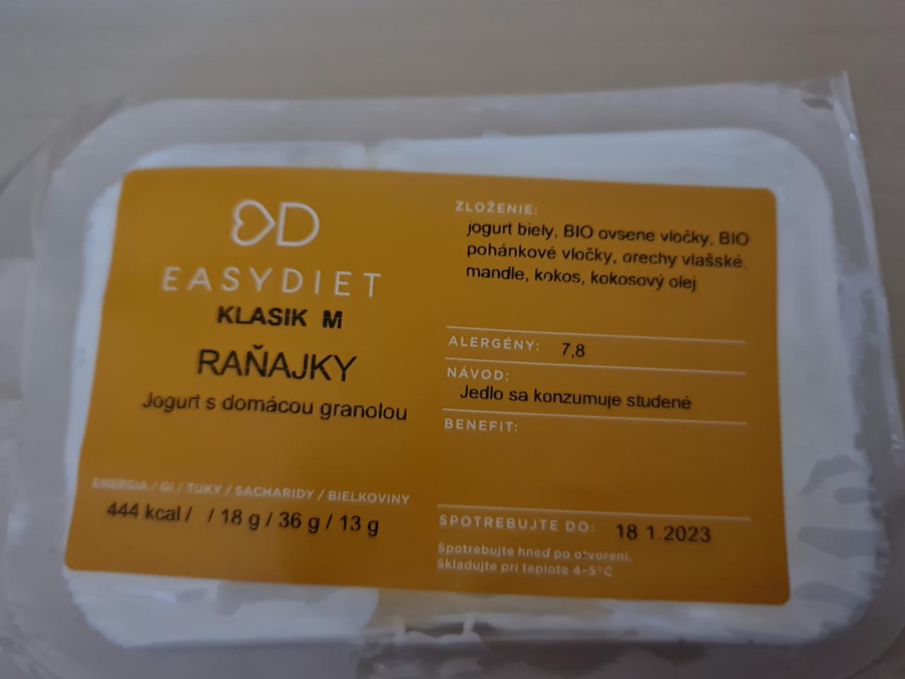 Fotografie - Jogurt s domácou granolou EasyDiet