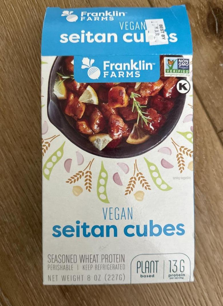 Fotografie - Vegan seitan cubes Franklin Farms