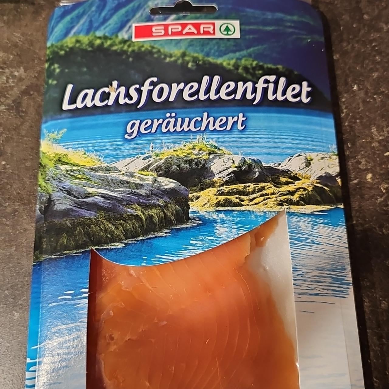 Fotografie - Lachsforellenfilet geräuchert Spar