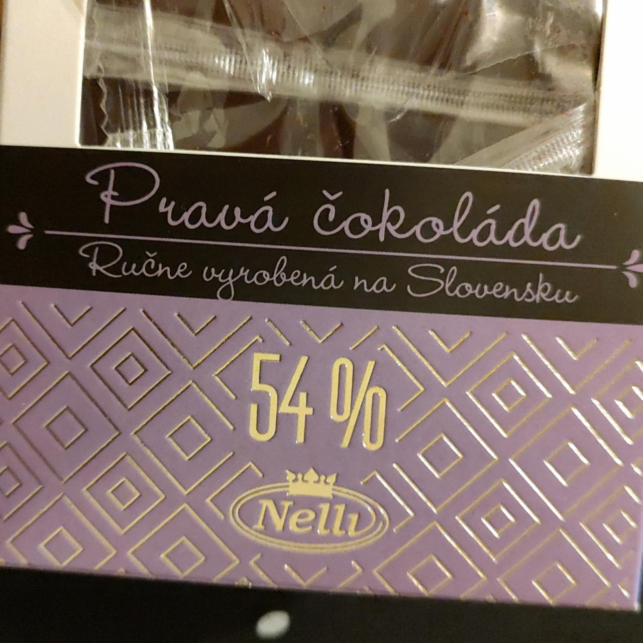 Fotografie - Pravá čokoláda 54% horká čokoláda Višne & Ríbezle Nelli